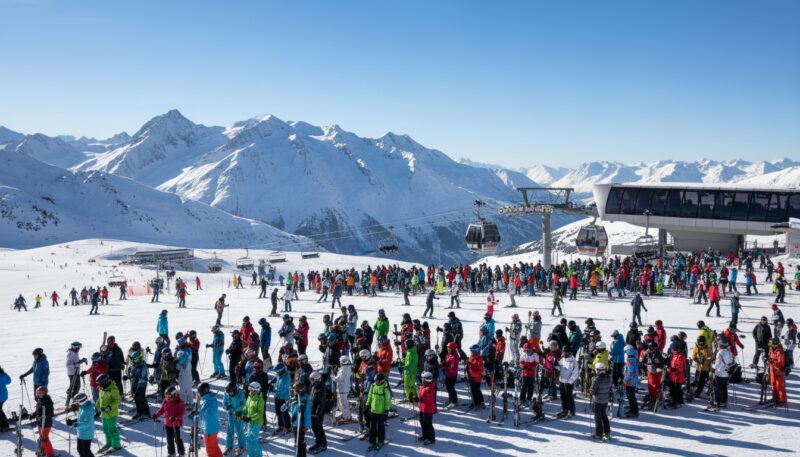 Gužve i redovi na skijalištu